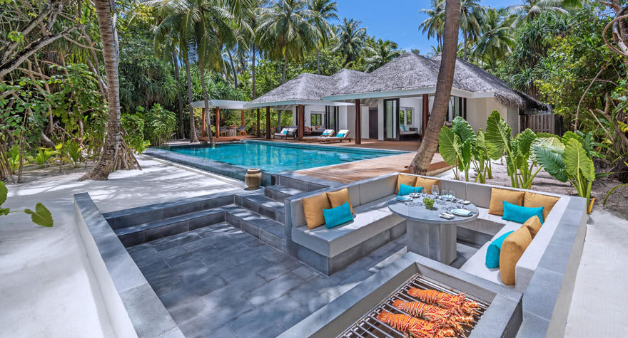 Beach Pool Villa at Anantara Kihavah Villas