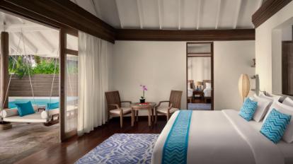 Sunset Over Water Suite at Anantara Resort and Spa Maldives