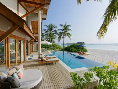 Presidential Beach Villa with Pool at Emerald Faarufushi Resort & Spa