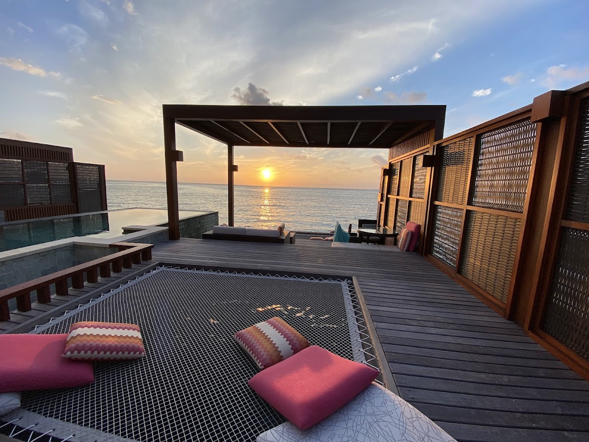 Sunset Family Water Villa with Pool at Four Seasons