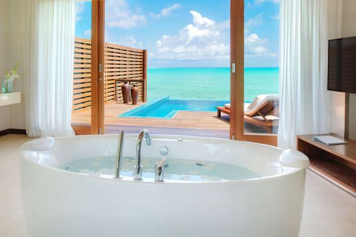Two-Bedroom Ocean Villa with Pool at Hideaway Beach Resort & Spa at Dhonakulhi Island Maldives