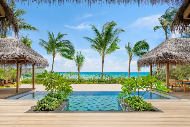 Three Bedroom Grand Beach Villa with Pool at Hilton Maldives Amingiri Resort & Spa