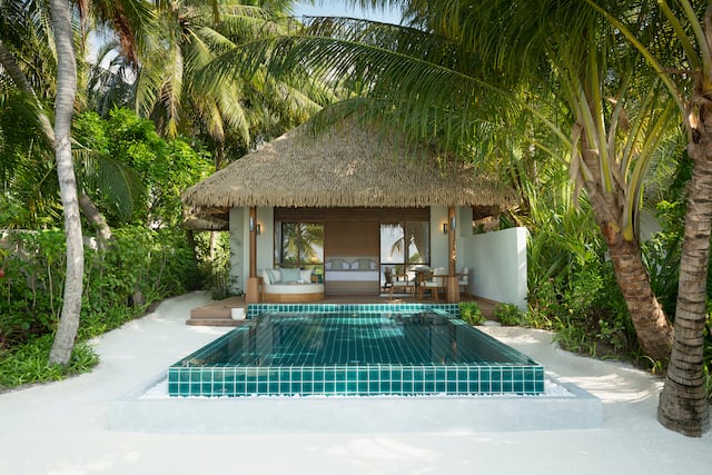 Beach Bungalow with Pool at Huvafenfushi Maldives