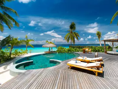 Beach Residence with Pool at Milaidhoo Island Maldives