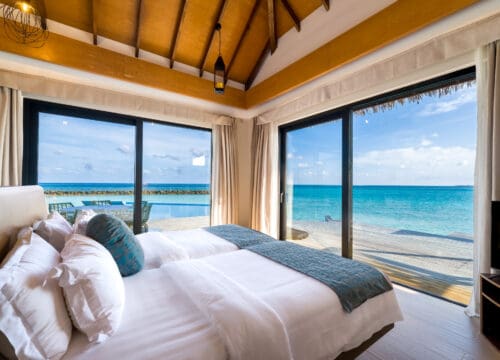 One-Bedroom Sunset Beach Villa at NOOE Maldives Kunaavashi