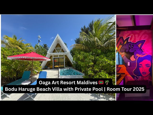 Bodu Haruge Beach Villa with Private Pool at Oaga Art Resort