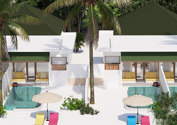 Two Bedroom Family Villa with Pool at Oblu By Atmosphere at Helengeli