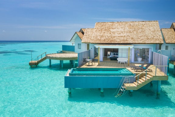 Over Water Villa at Outrigger Maldives Maafushivaru Resort