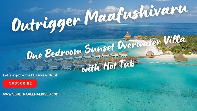 Sunset Over Water Villa with Hot Tub at Outrigger Maldives Maafushivaru Resort