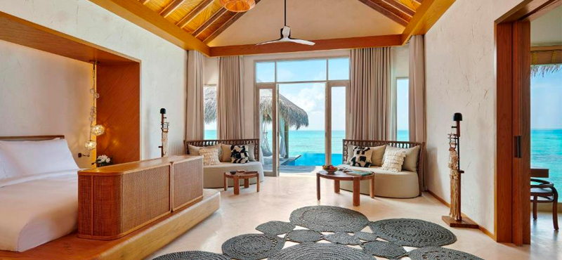 Two Bedroom Beach Sunset Villa with Private Pool at Sirru Fen Fushi