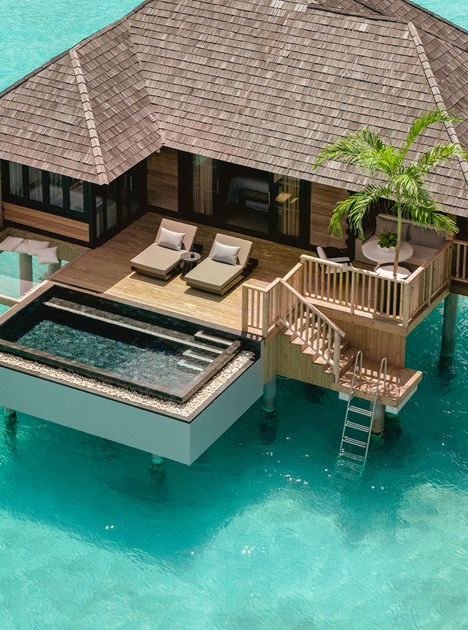 Water Villa with Pool at Sun Siyam Iru Fushi