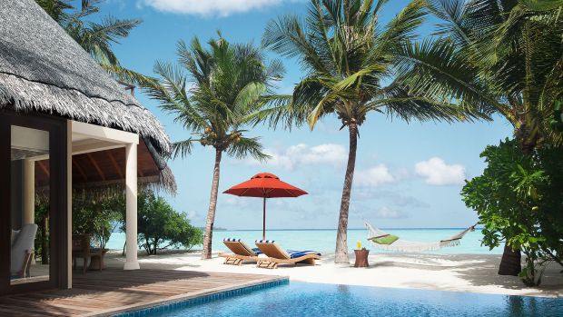 Sunrise Overwater Villa at Taj Exotica Resort & Spa Maldives