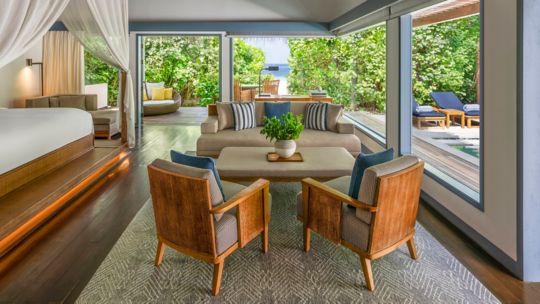 Beach Villa with Pool at The Halcyon Private Isles Maldives Autograph Collection