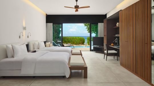 Deluxe Beach Villa with Pool at The Westin Maldives Miriandhoo Resort